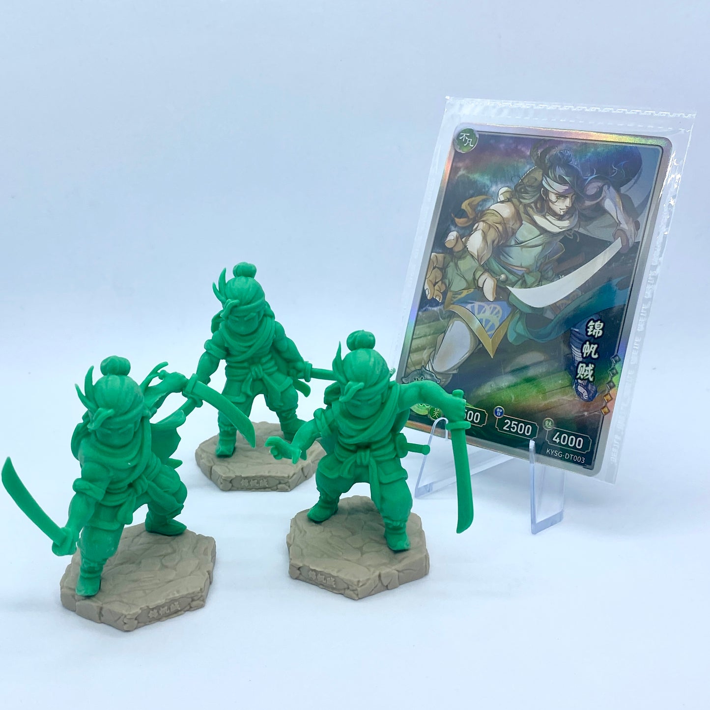 Figurine et carte en caoutchouc KAYOU Three Kingdoms (1re vague)