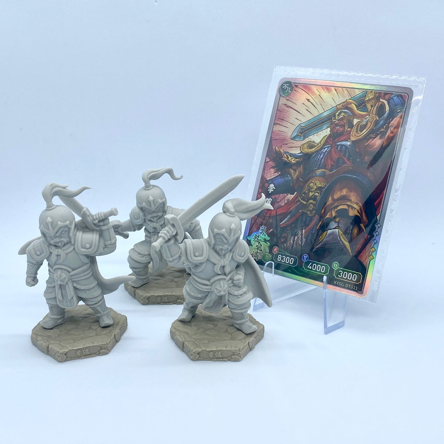 Figurine et carte en caoutchouc KAYOU Three Kingdoms (1re vague)
