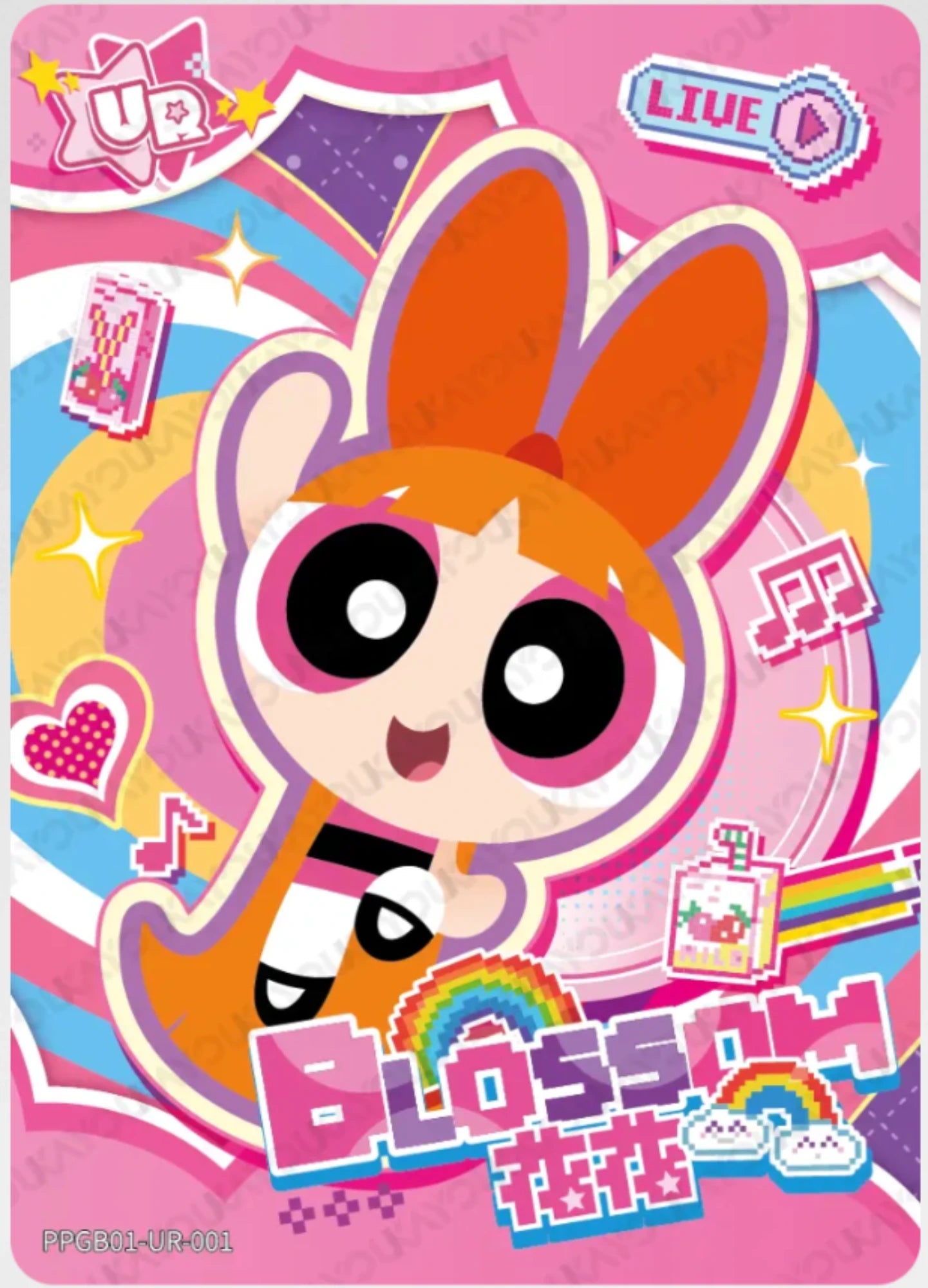 パワーパフガールズ バブルス アイドル KAYOU カード KAYOU The Powerpuff Girls L3 UR Card (Candy 1)(Pull-Rate: 1/7.5