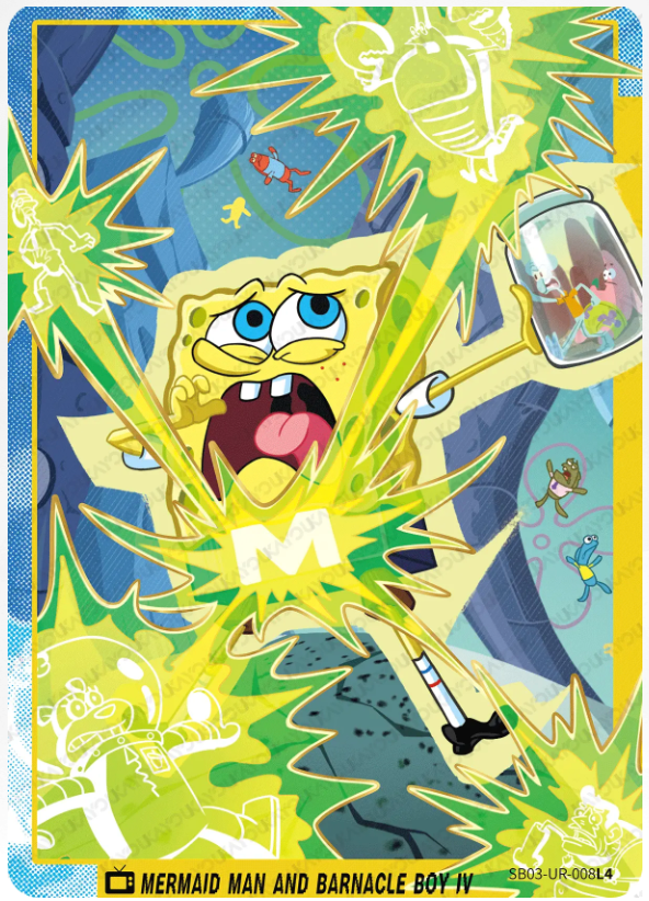 KAYOU SpongeBob L4 UR Card (Pull Rate: 6.54%~17.09%)