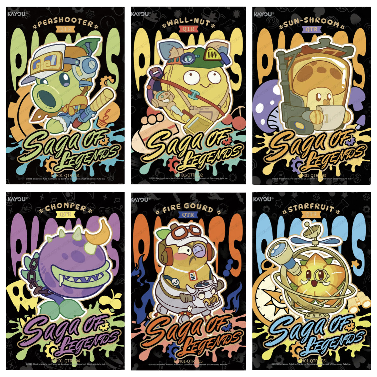 KAYOU Plants VS. Zombies L1 QTR/SR/R Card