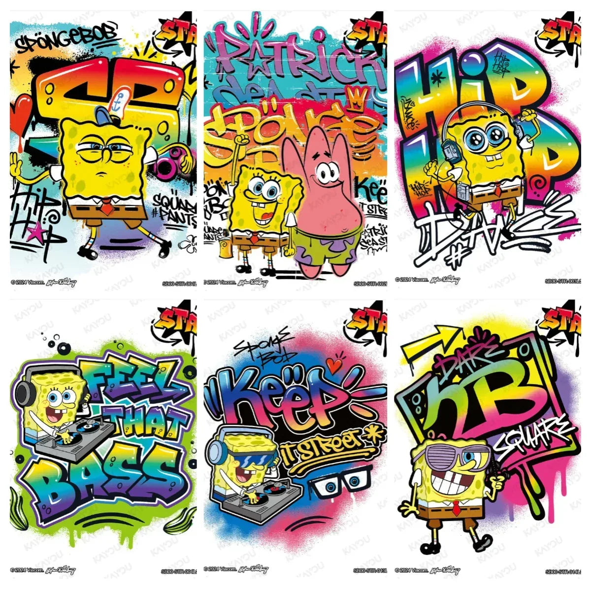 KAYOU SpongeBob L1 HR/STR/SR/FR/R Set - FansTradingCards