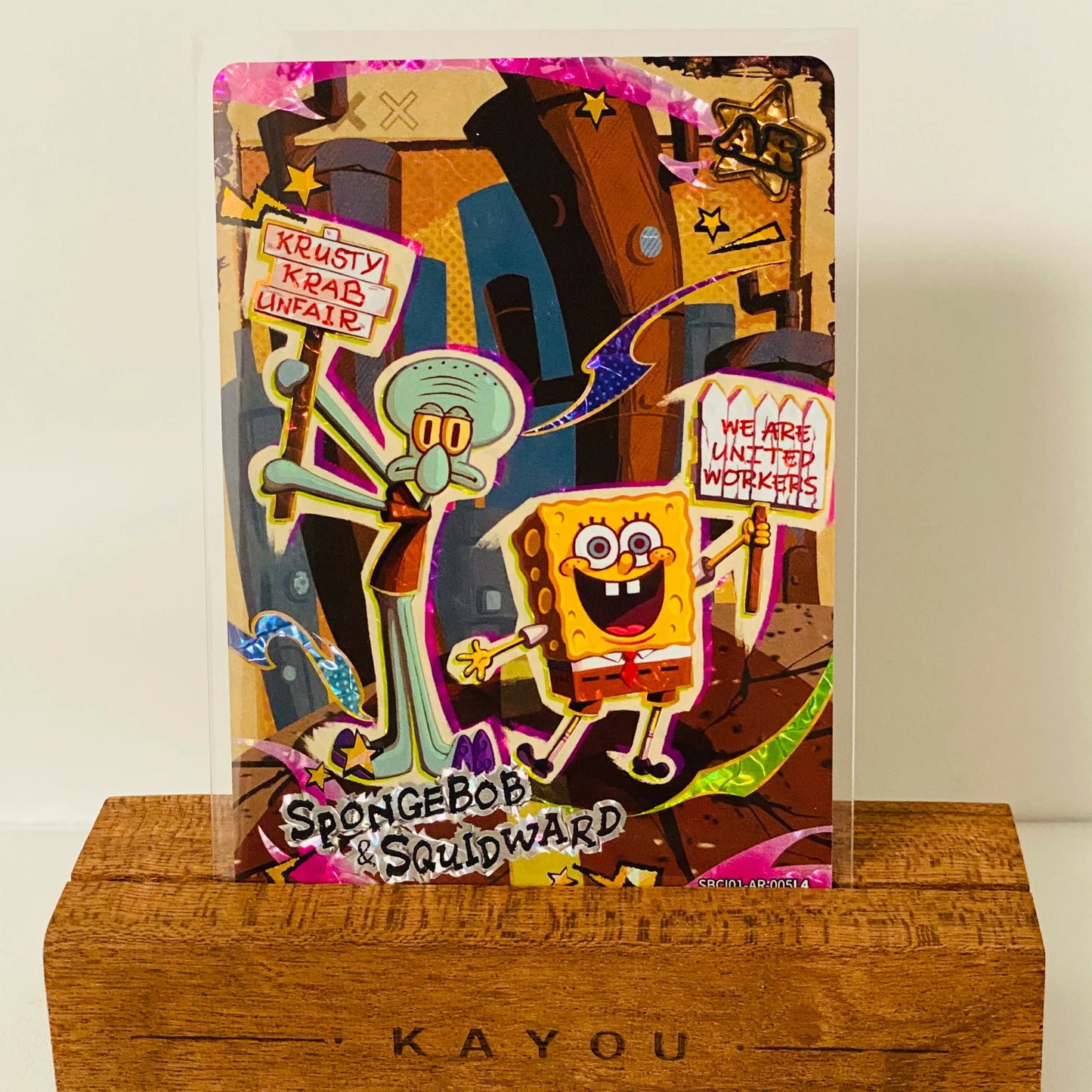 KAYOU SpongeBob English L4 AR Card (Pull Rate: 2.6%)