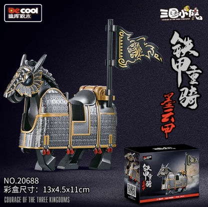 DeCool Three Kingdoms Figurine - Heavy Armor Horse