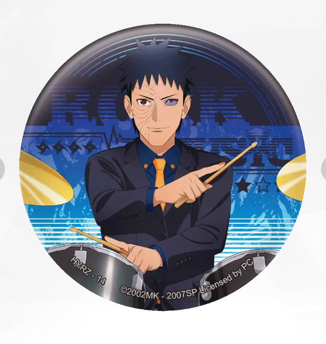 KAYOU Naruto Badge Set 3 Live Band Set
