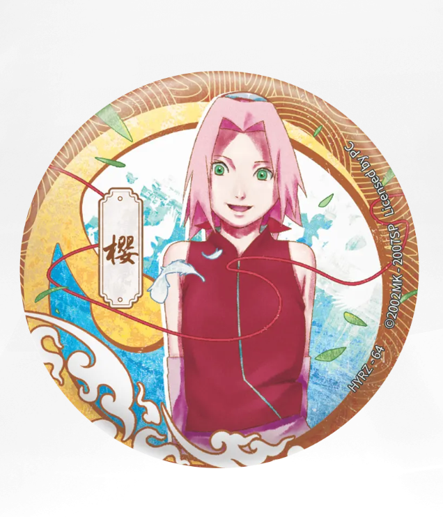 KAYOU Naruto Badge Set 4 Ninja Art