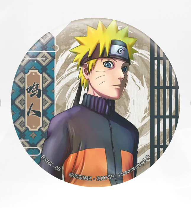 KAYOU Naruto Badge Set 4 Ninja Art