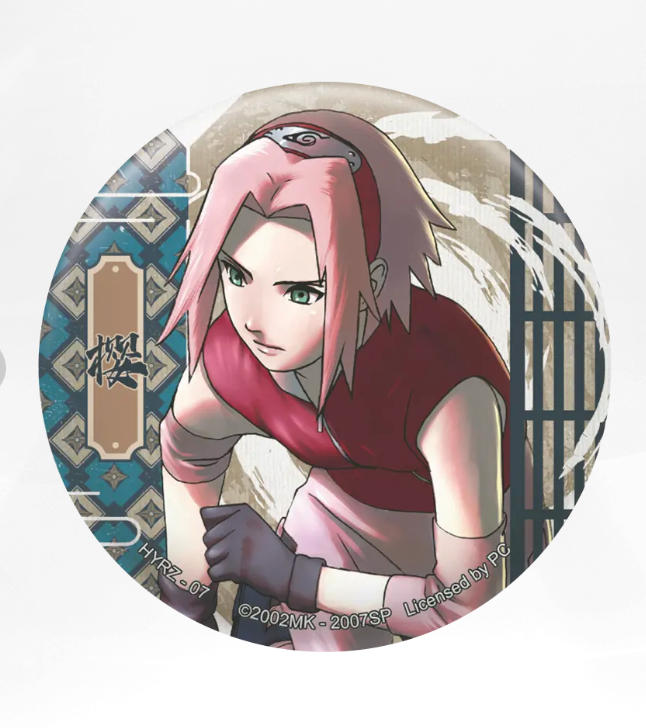 KAYOU Naruto Badge Set 4 Ninja Art