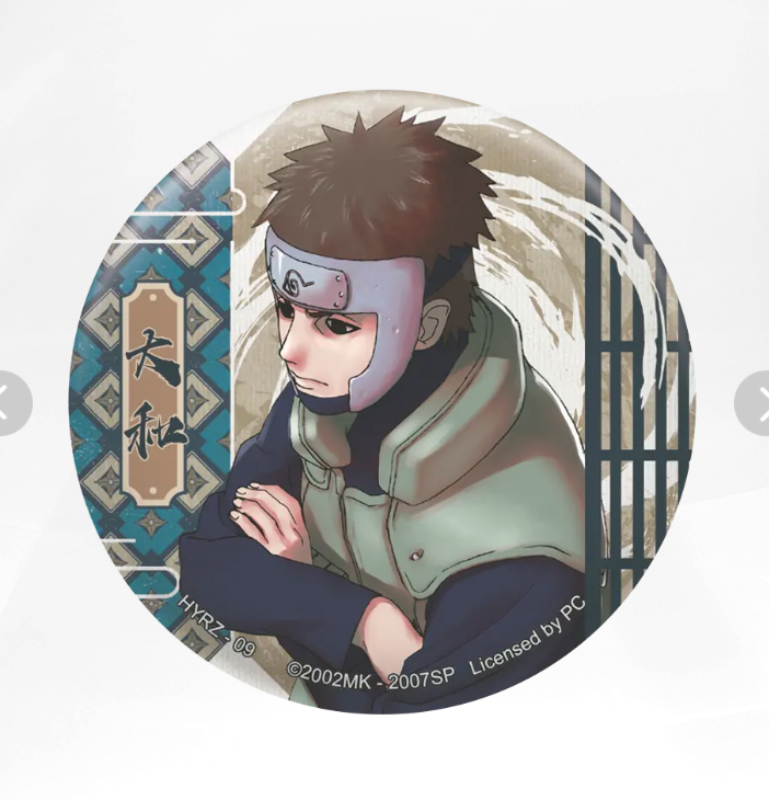 KAYOU Naruto Badge Set 4 Ninja Art