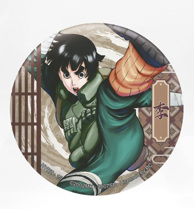 KAYOU Naruto Badge Set 4 Ninja Art