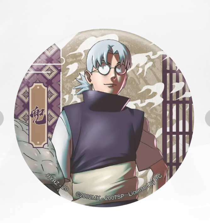 KAYOU Naruto Badge Set 4 Ninja Art