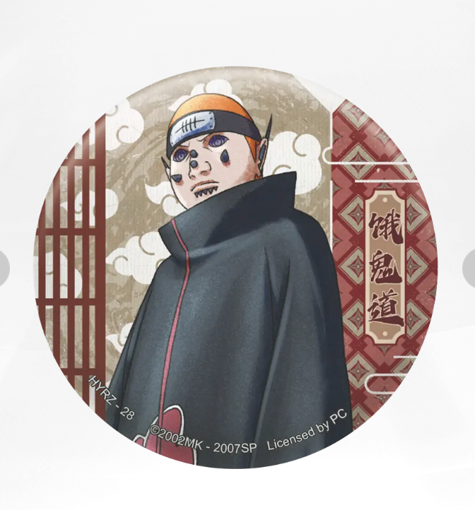 KAYOU Naruto Badge Set 4 Ninja Art