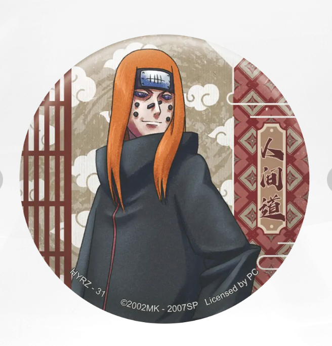 KAYOU Naruto Badge Set 4 Ninja Art
