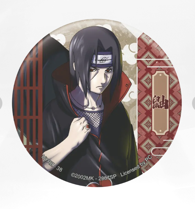 KAYOU Naruto Badge Set 4 Ninja Art