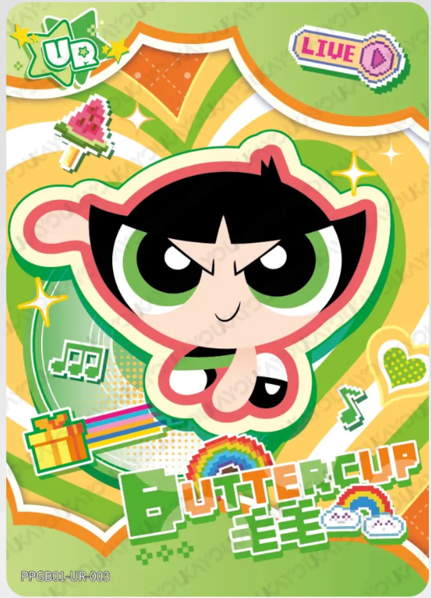 KAYOU The Powerpuff Girls L3 UR Card (Candy 1)(Pull-Rate: 1/7.5)