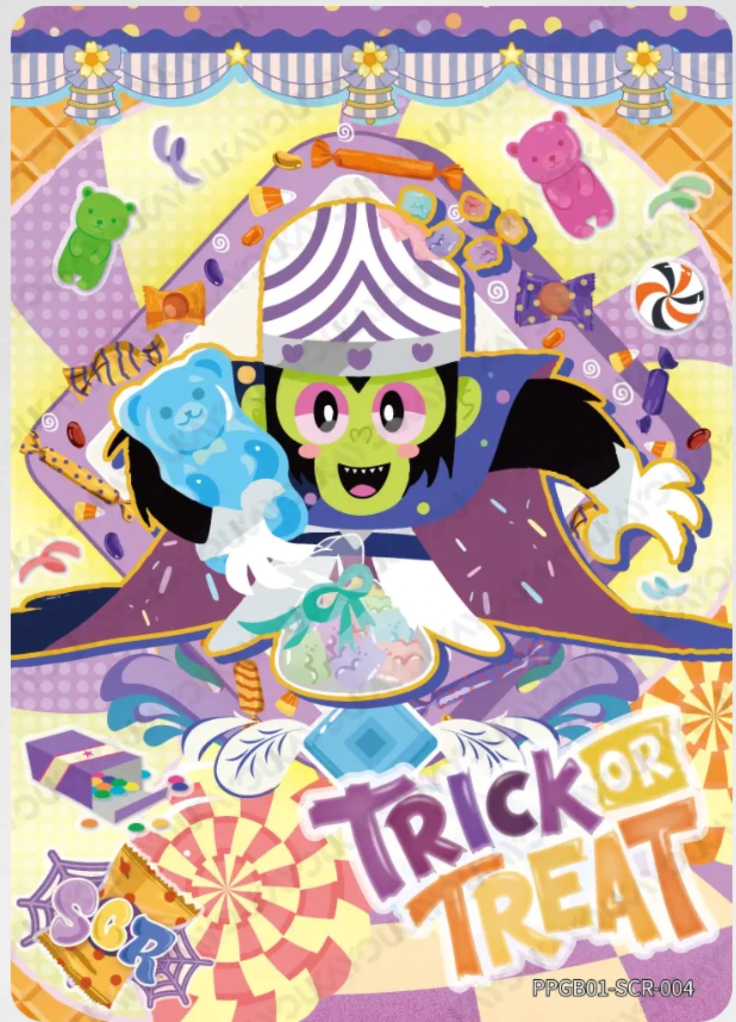 KAYOU The Powerpuff Girls L5 SCR Card (Pull-Rate: 1/240)