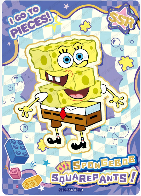 KAYOU SpongeBob L3 SSR Card (Pull Rate: 20%~51%)