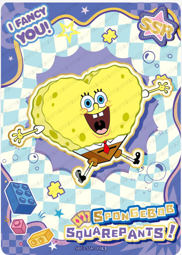 KAYOU SpongeBob L3 SSR Card (Pull Rate: 20%~51%)