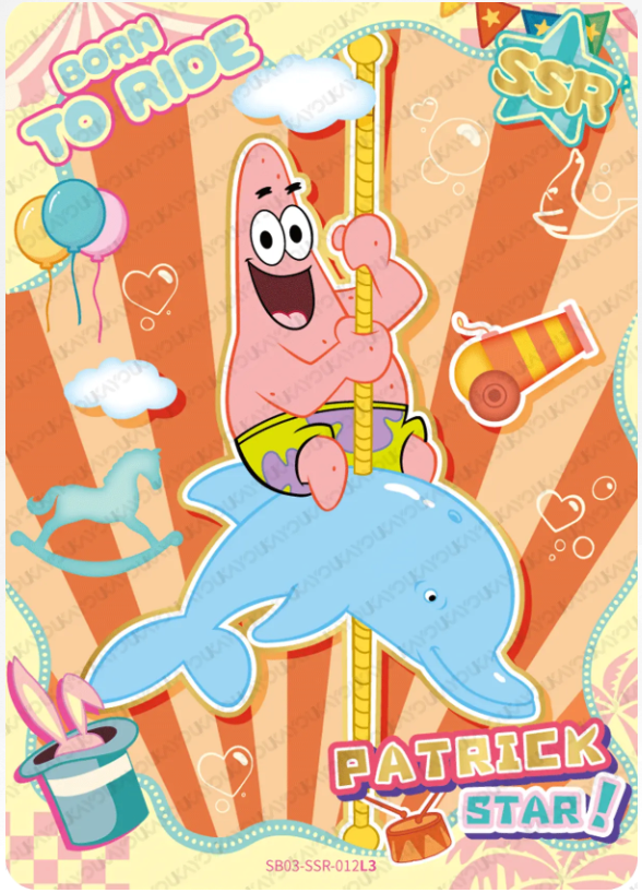 KAYOU SpongeBob L3 SSR Card (Pull Rate: 20%~51%)