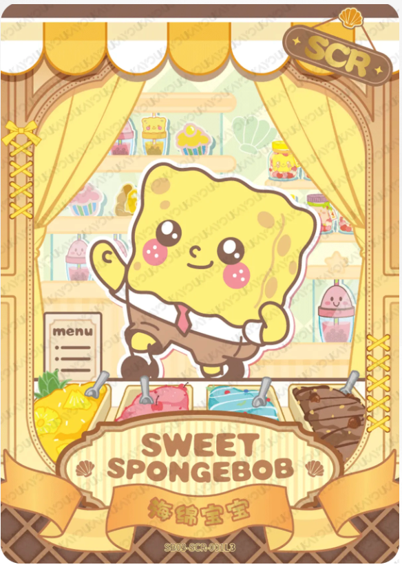 KAYOU SpongeBob L3 SCR Card (Pull Rate: 10%~20%)