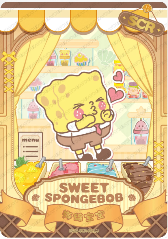 KAYOU SpongeBob L3 SCR Card (Pull Rate: 10%~20%)