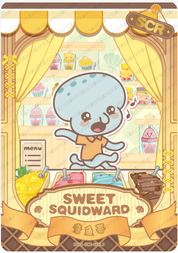 KAYOU SpongeBob L3 SCR Card (Pull Rate: 10%~20%)
