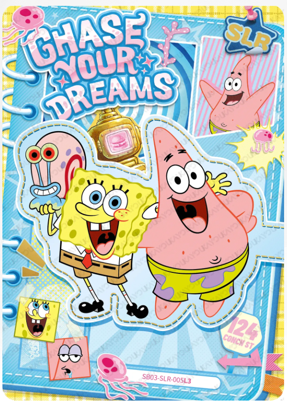 KAYOU SpongeBob L2 SLR Card (Pull Rate: 5.56%~20%)