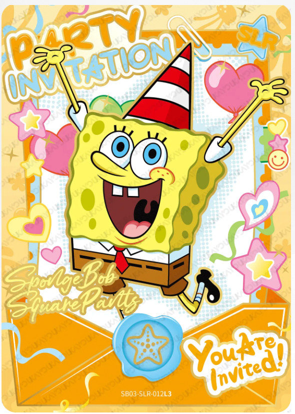 KAYOU SpongeBob L2 SLR Card (Pull Rate: 5.56%~20%)