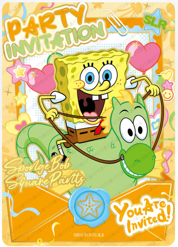 KAYOU SpongeBob L2 SLR Card (Pull Rate: 5.56%~20%)