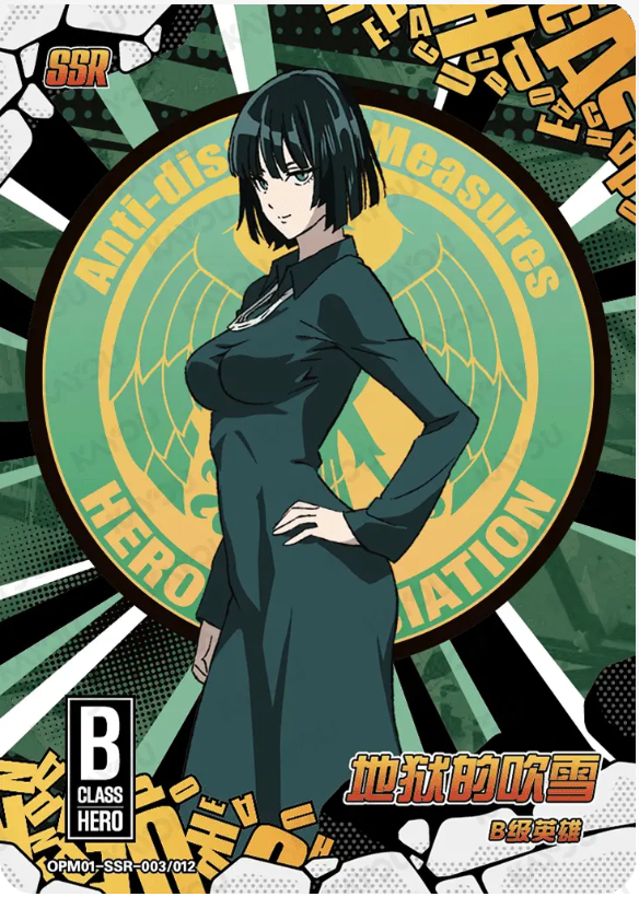 KAYOU One-Punch Man L3 SSR Card (Pull Rate: 27.78%))