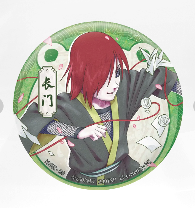 KAYOU Naruto Badge Set 4 Ninja Art