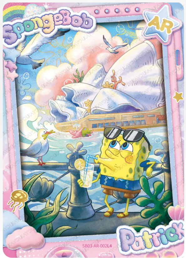 KAYOU SpongeBob L4 AR Card (Pull Rate: 0.83%~6.67%)