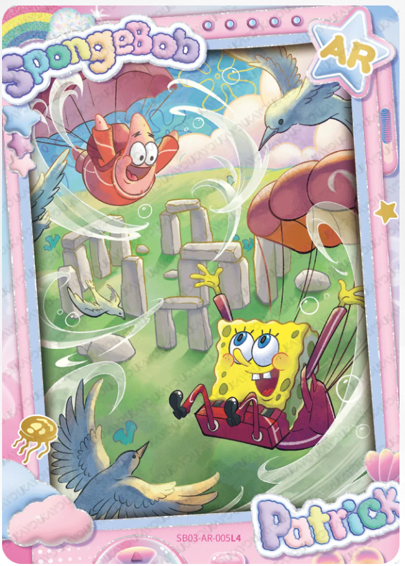 KAYOU SpongeBob L4 AR Card (Pull Rate: 0.83%~6.67%)