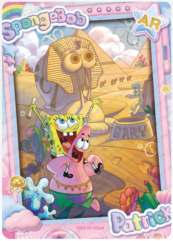 KAYOU SpongeBob L4 AR Card (Pull Rate: 0.83%~6.67%)