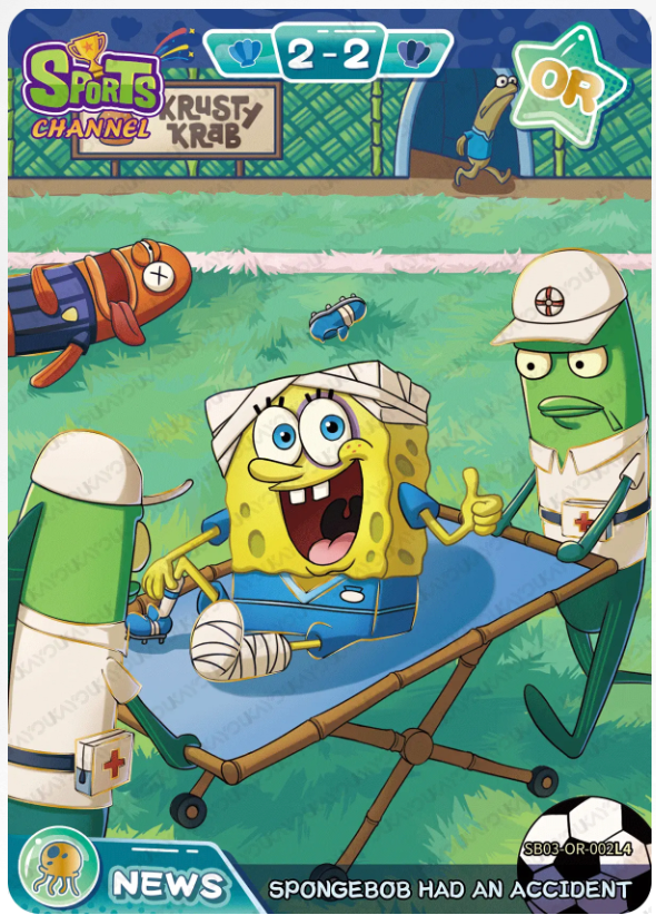 KAYOU SpongeBob L4 OR Card (Pull Rate: 1.67%~3.75%)