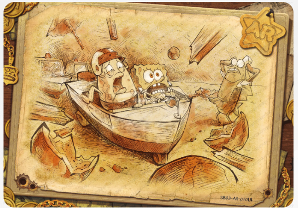 KAYOU SpongeBob L4 AR Card (Pull Rate: 0.83%~6.67%)
