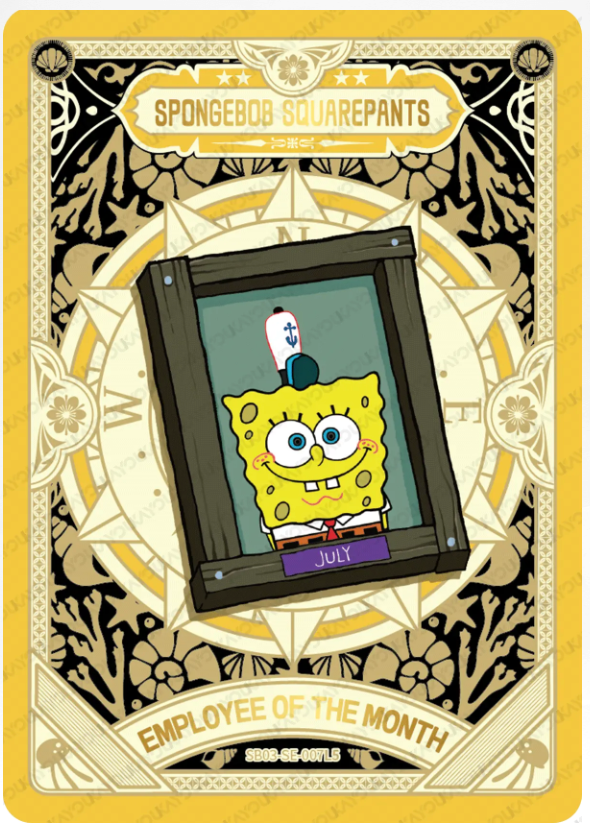 KAYOU SpongeBob L5 SE Card (Pull Rate: 0.15%~0.27%)
