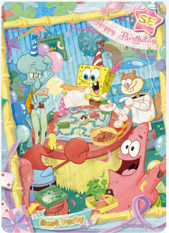 KAYOU SpongeBob L5 SE Card (Pull Rate: 0.15%~0.27%)
